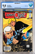 Jonny Quest #1 CBCS 9.8 White Pages – Doug Wildey Wraparound Cover – Comico 1986