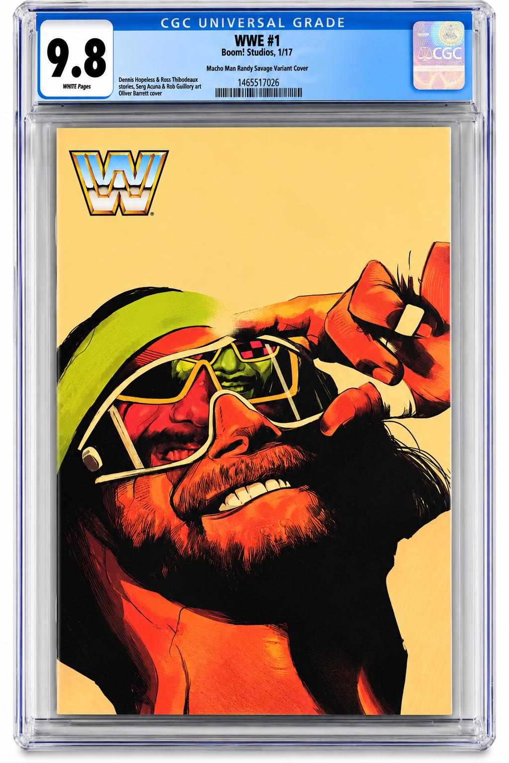 WWE #1 Macho Man Randy Savage 1:100 Variant CGC 9.8 – Oliver Barrett
