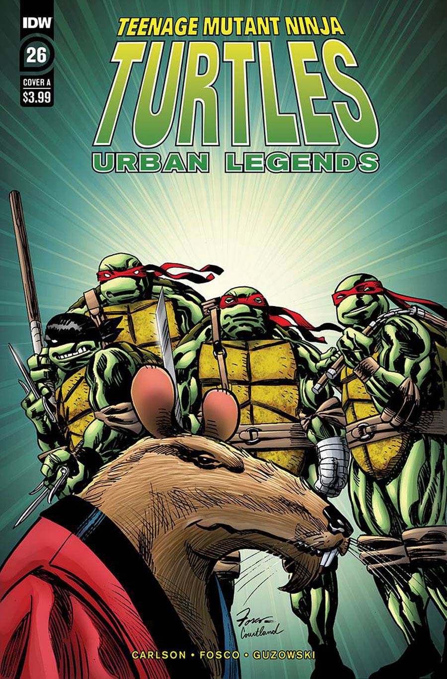 Teenage Mutant Ninja Turtles: Urban Legends #26 Kevin Eastman 1:10 Incentive Variant + FREE Cover A – IDW 2020
