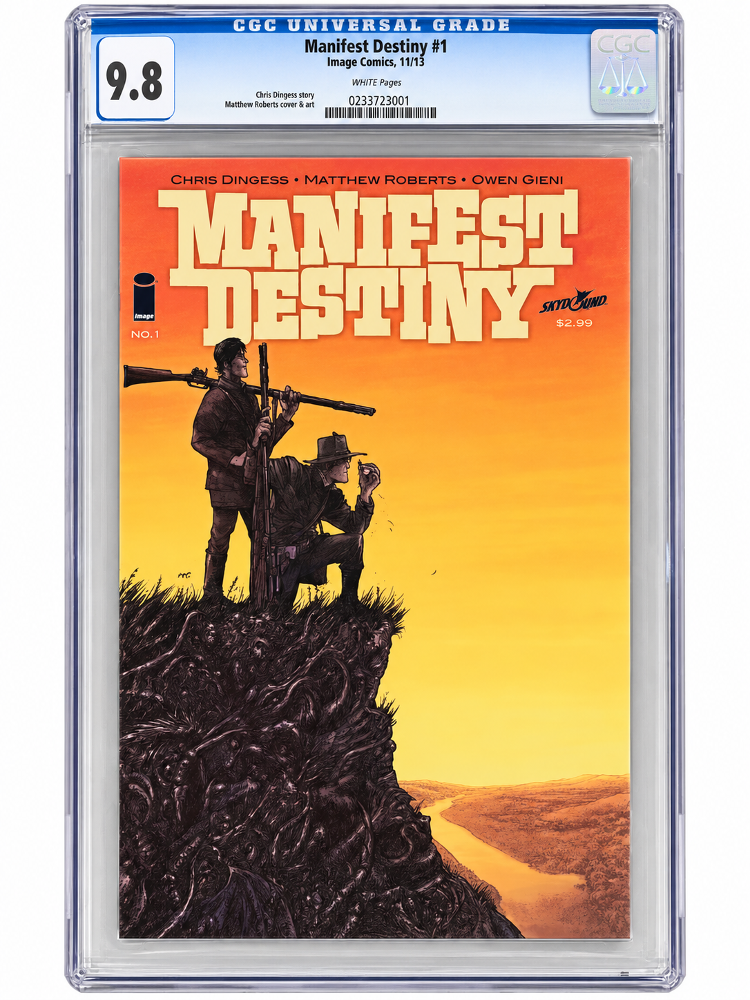 Manifest Destiny #1 CGC 9.8 White Pages – 1st Print – Image Comics 2013