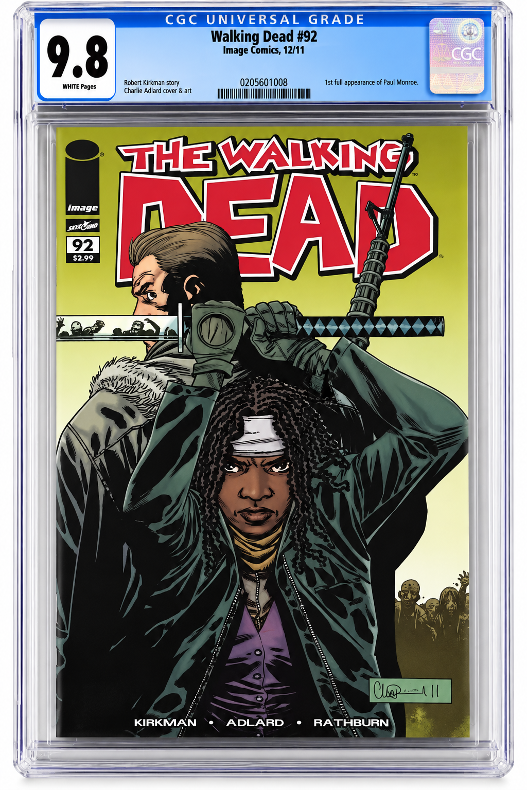 The Walking Dead #92 CGC 9.8 – 1st Full Paul Monroe (Jesus)