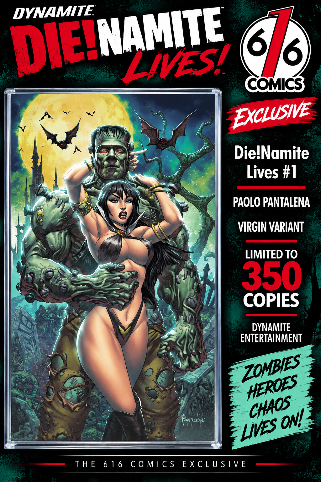 Die!namite Lives! #1 Paolo Pantalena Night Virgin Variant – 616 Comics Exclusive LTD 350 w/COA