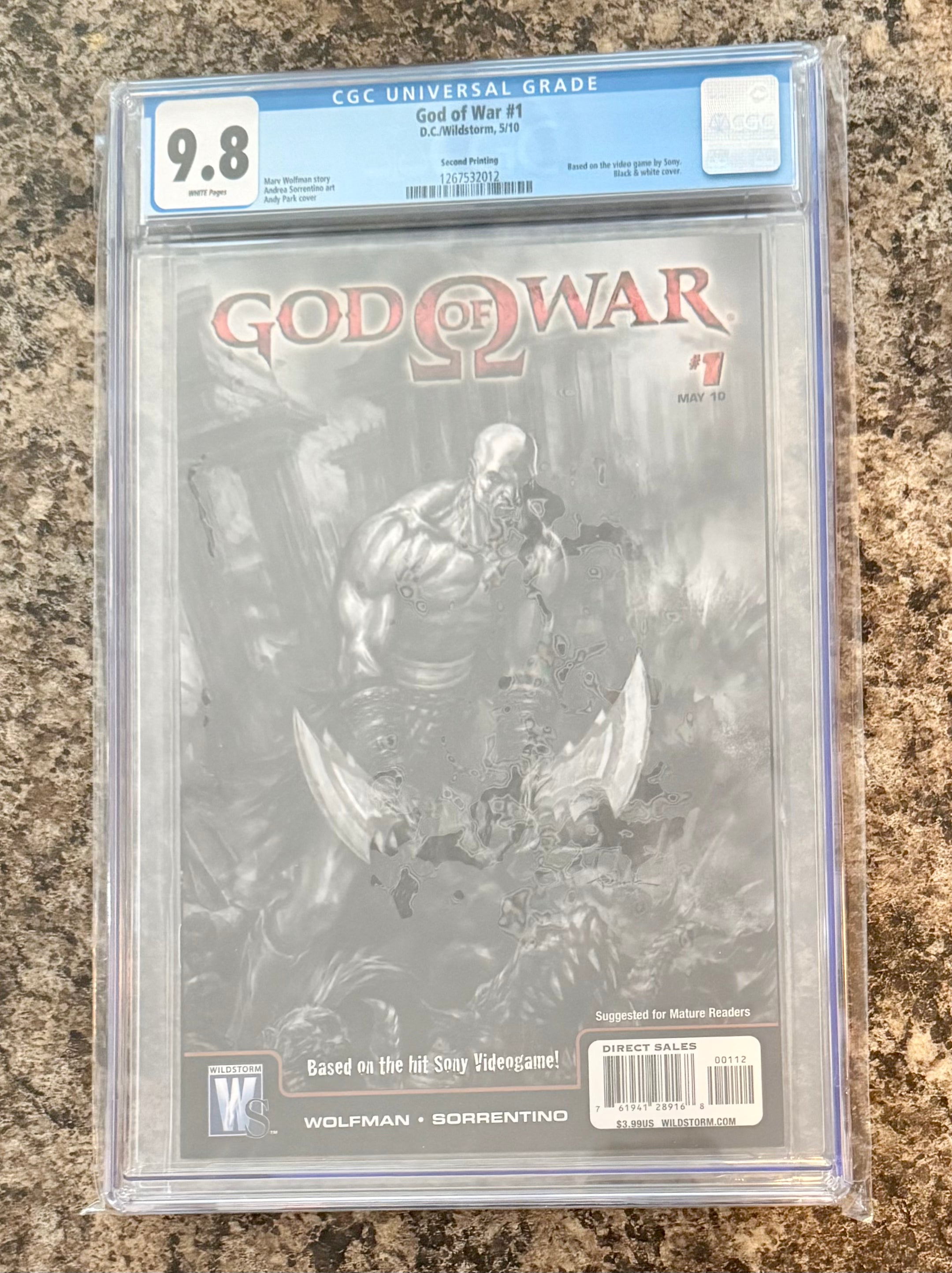 GOD OF WAR #1 CGC 9.8 Wildstorm Comics first KRATOS  2nd Printing