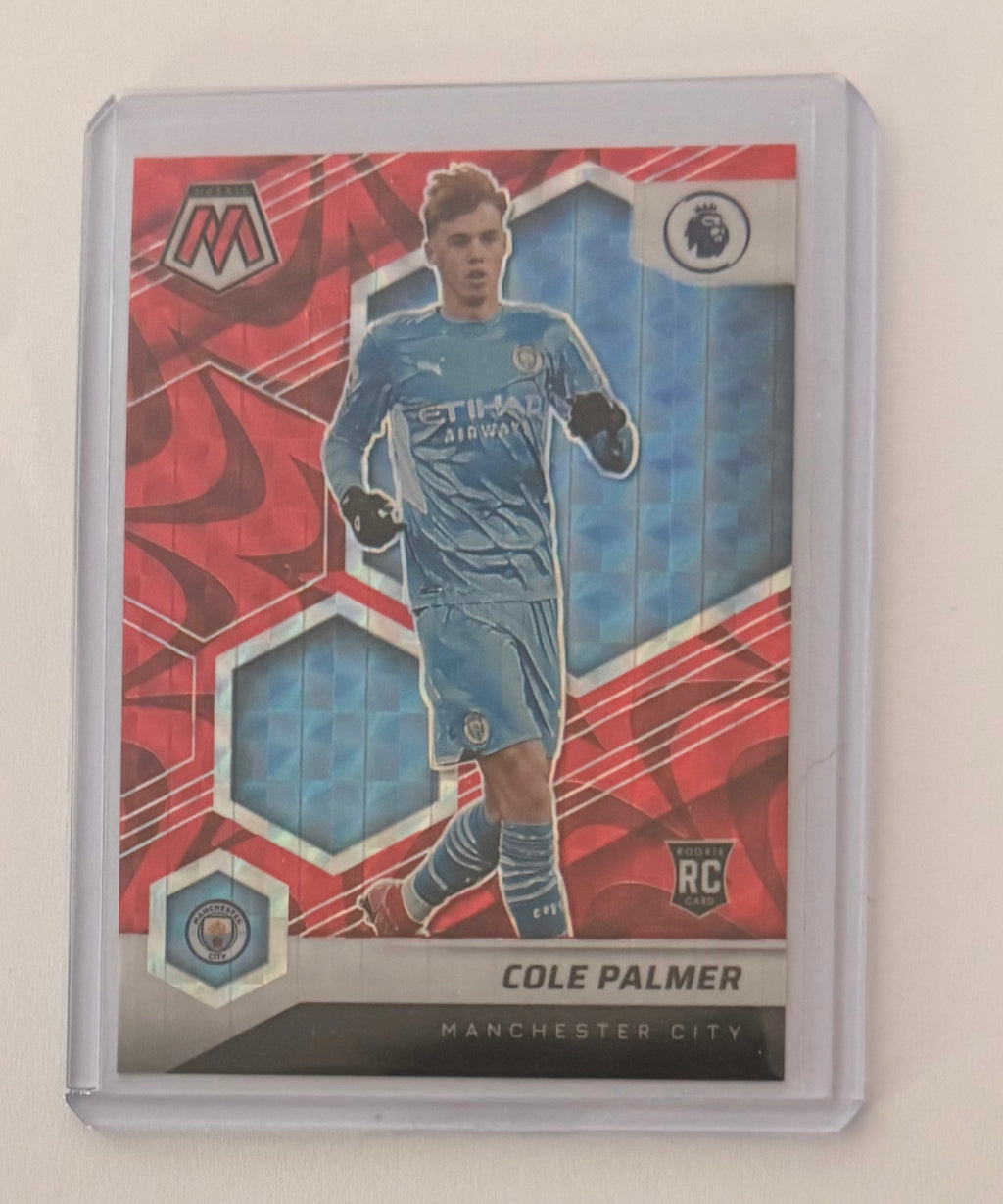 2021-22 Cole Palmer Panini Mosaic Premier League RC Orange Fluorescent #13 MT