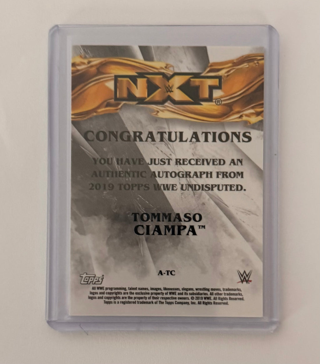 2019 Topps Undisputed Tommaso Ciampa Auto /25 On Card WWE NXT AEW SSP