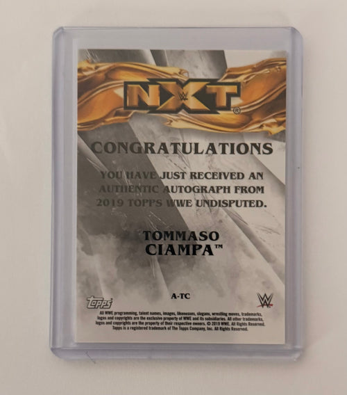 2019 Topps Undisputed Tommaso Ciampa Auto /25 On Card WWE NXT AEW SSP