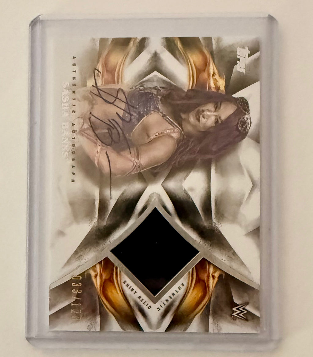 2019 Topps WWE Undisputed Autograph Relics Patch Sasha Banks Auto /120
