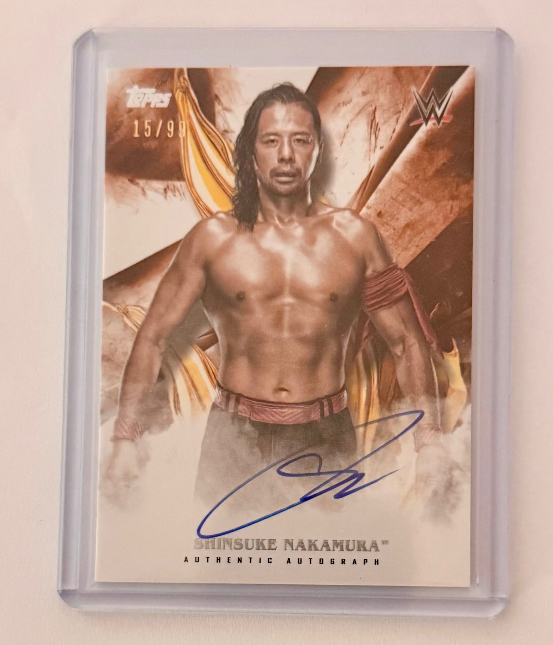 2019 Topps WWE Undisputed Orange 6/99 Shinsuke Nakamura #A-SN Auto