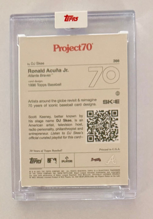 2021 Topps Project 70 Ronald Acuna Jr #366 DJ Skee Outkast ATLiens Sealed