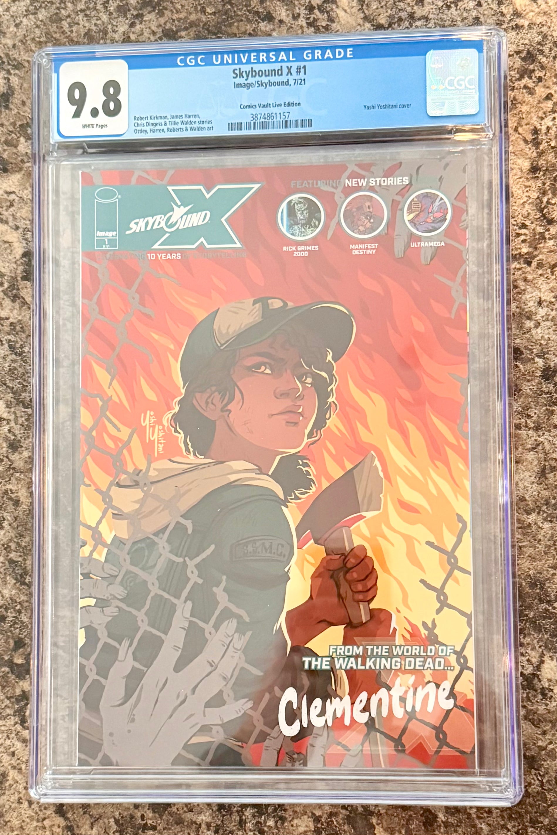 Skybound X #1 CGC 9.8 Comic Vault Live