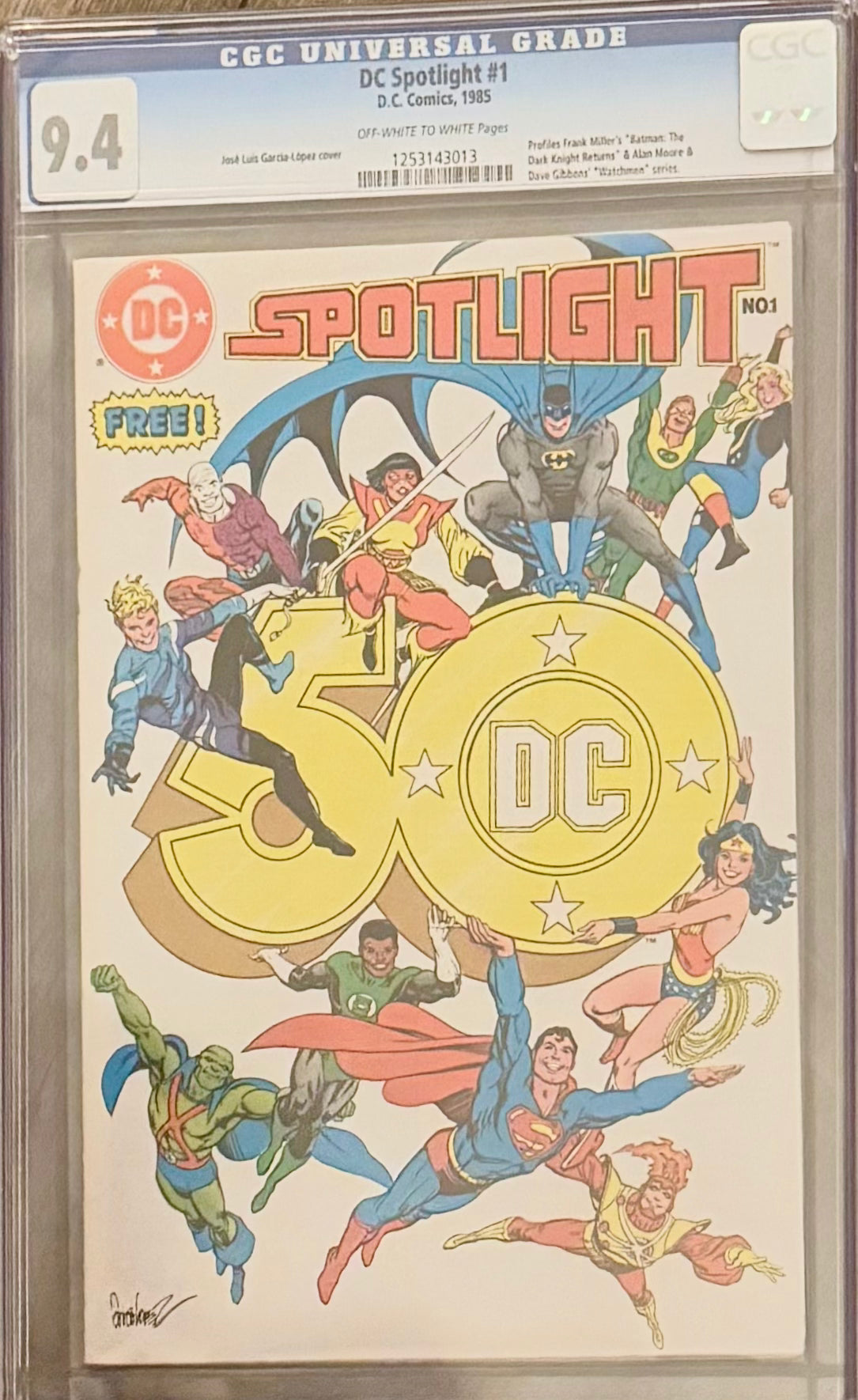 DC Spotlight #1 CGC 9.4 – Watchmen & Dark Knight Returns Preview – DC 1985
