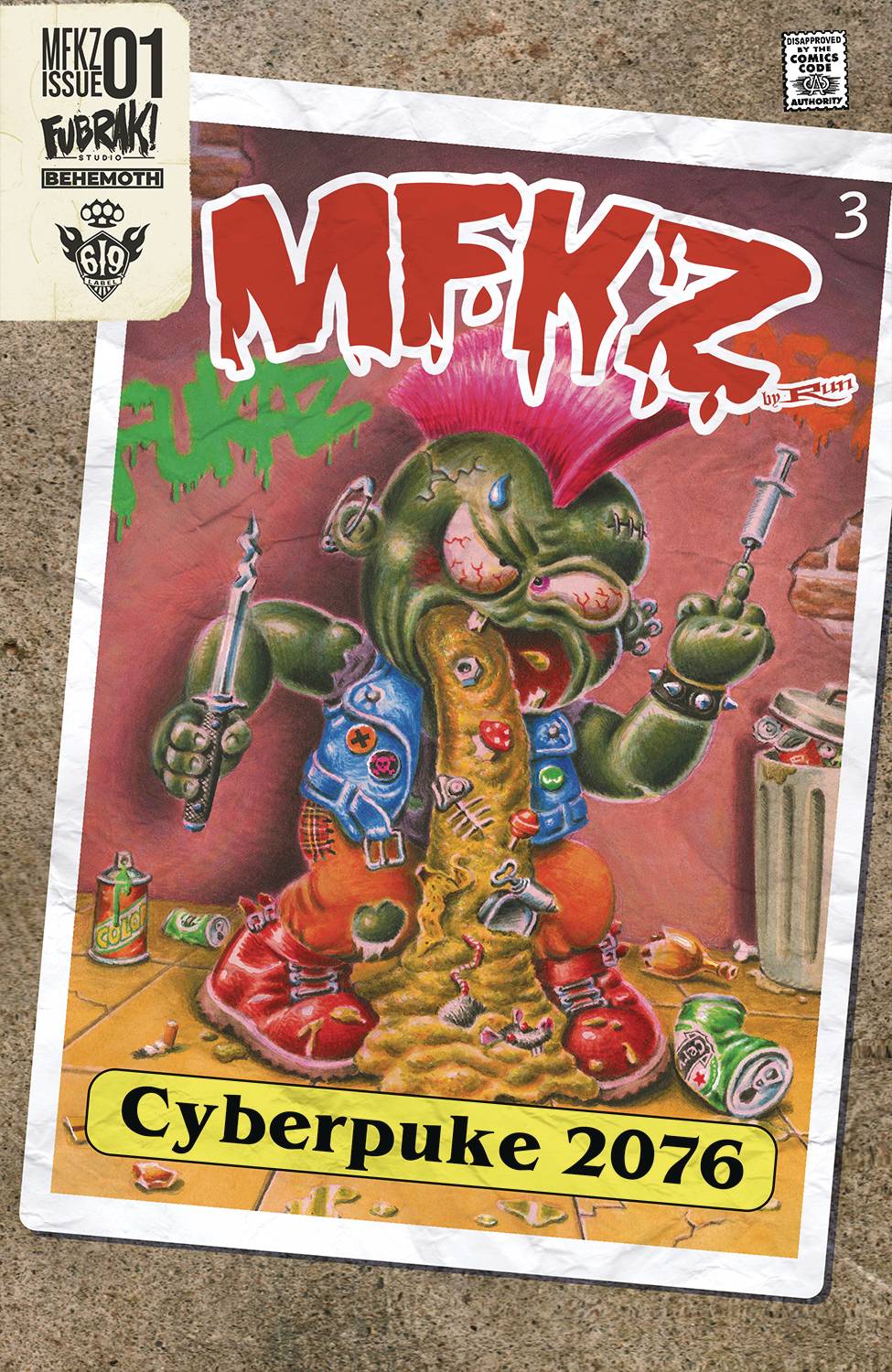 MFKZ #1 Thon Garbage Pail Kids Homage 1:10 Incentive Variant (2021) Behemoth