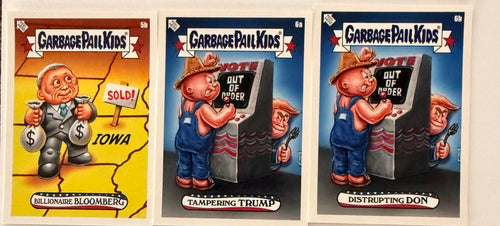 2020 Topps GPK Garbage Pail Kids Disgrace to White House Iowa Caucus Full Set