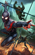 Miles Morales Spider-Man #25 Greg Horn 616 Trade Dress + Virgin Variant Bundle LTD 3000/1000 NM