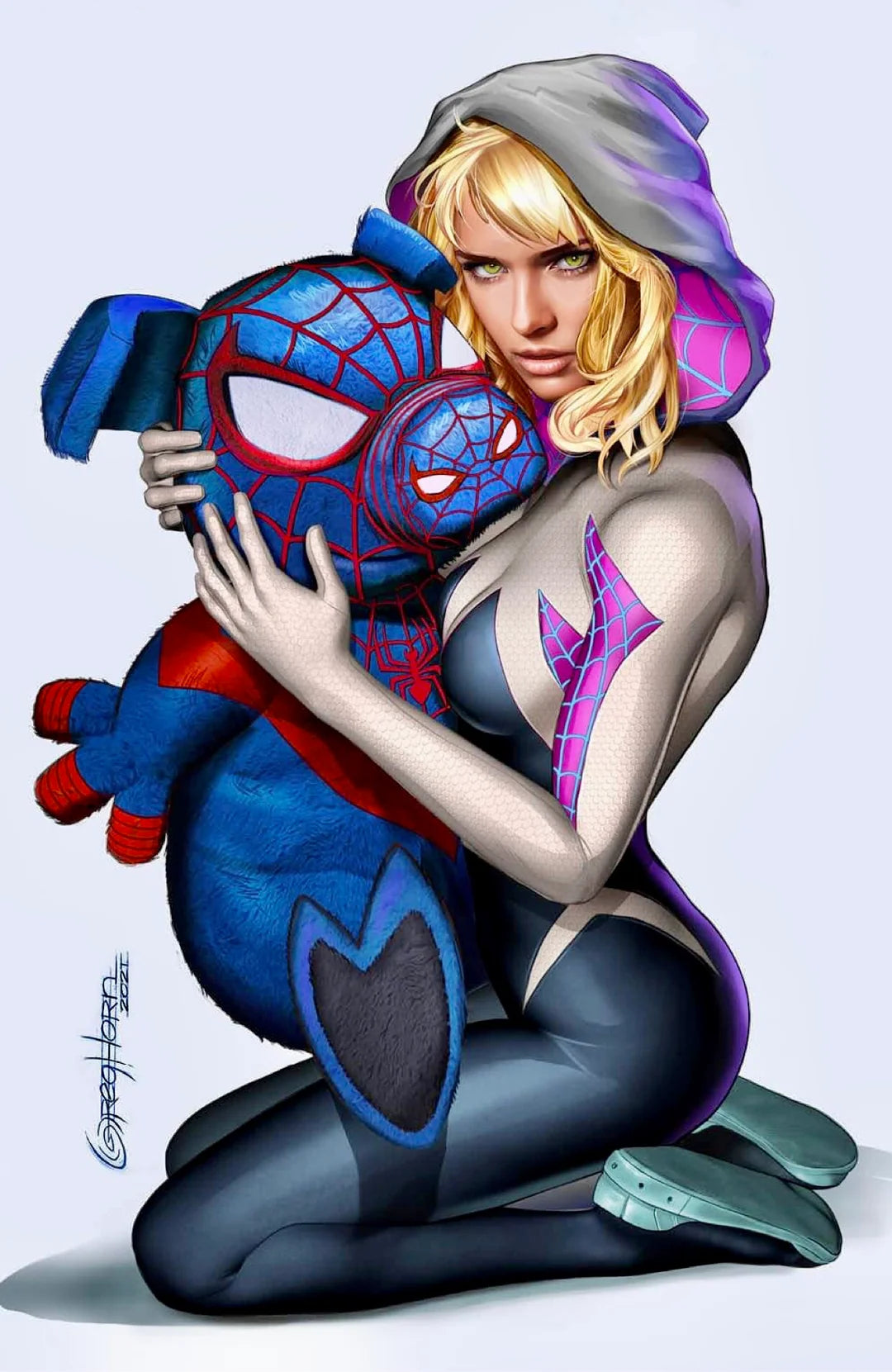 Miles Morales: Spider-Man #25 Greg Horn Spider-Gwen Virgin Variant LTD 1000 NM