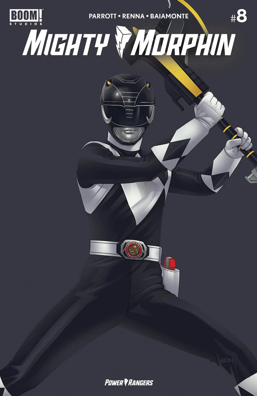 Mighty Morphin #8 – Bon Bernardo 616 Comics Black Ranger Exclusive Variant LTD 500 NM