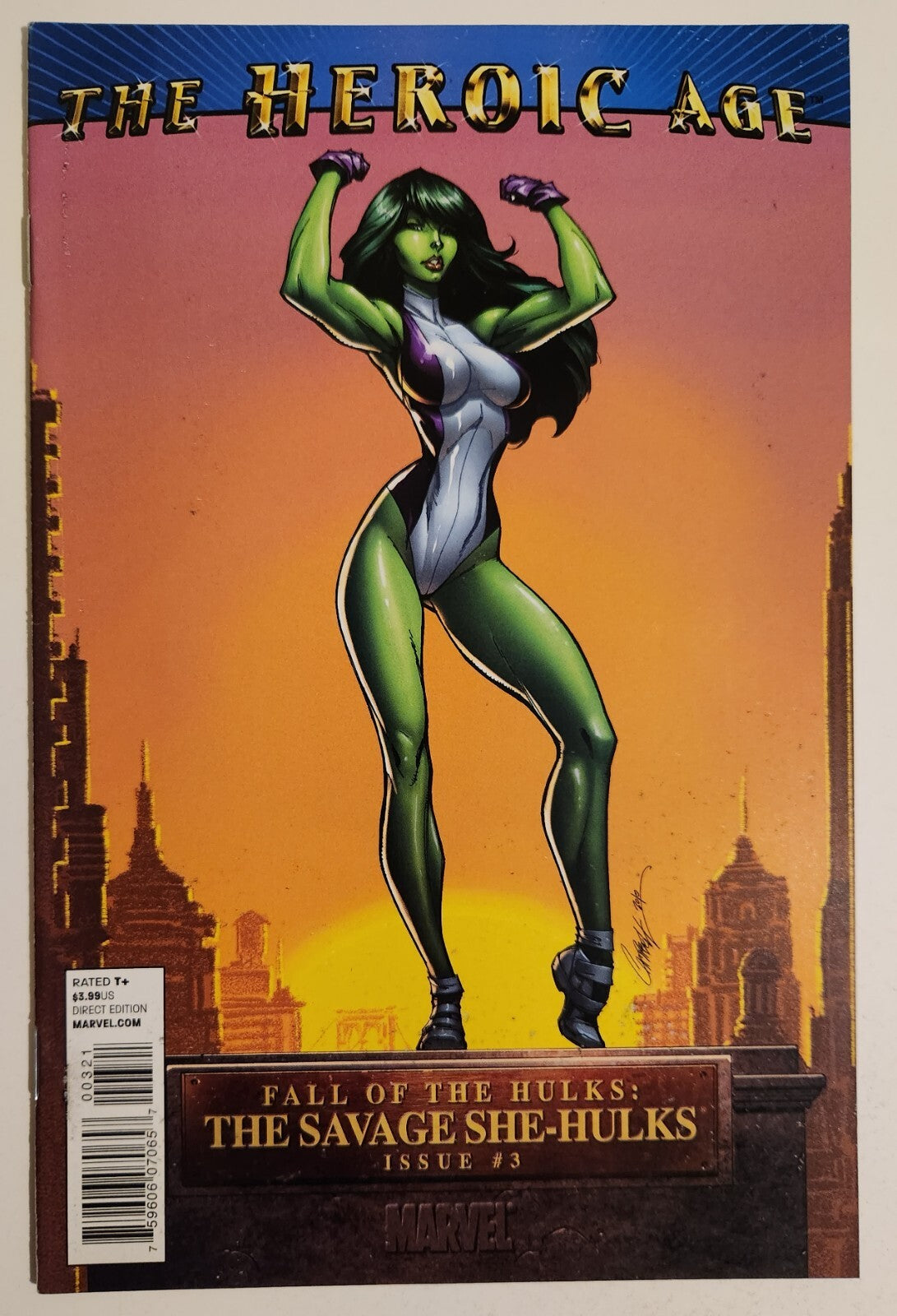 Fall of the Hulks: Savage She-Hulks #3 (2010, Marvel) VF 1:15 Campbell Variant
