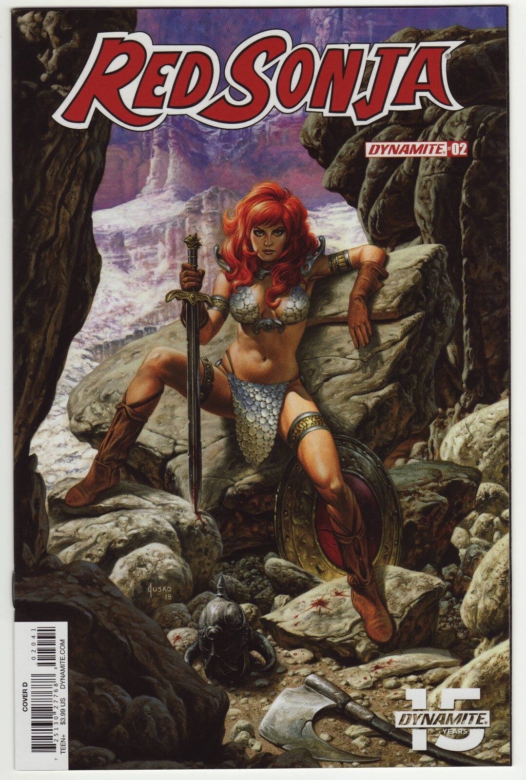 Red Sonja #2 Joe Jusko Cover D Variant – Dynamite 2019
